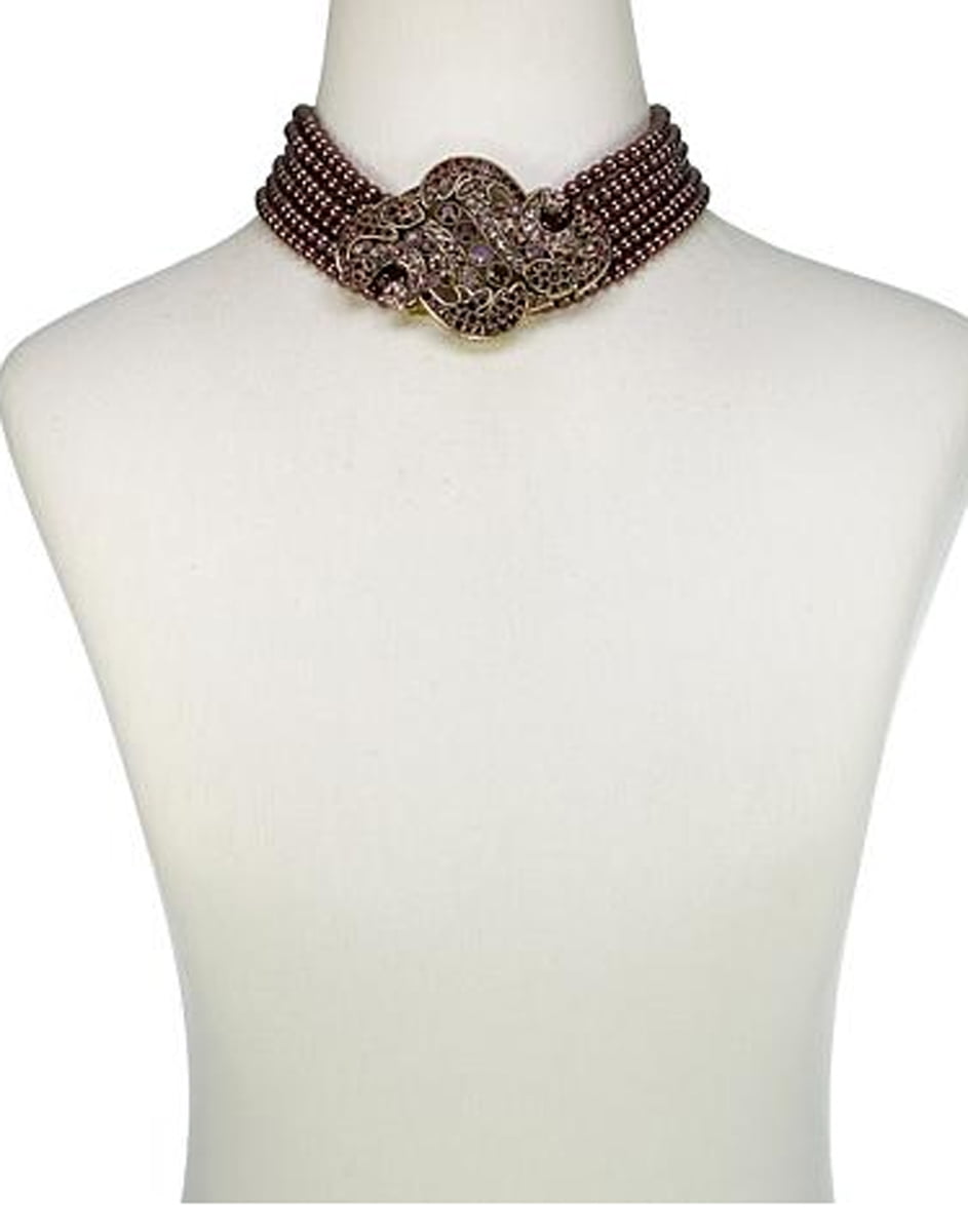 Pearl & 18k Gold-Plated Layered Drop Choker Necklace | Necklace, Choker  necklace, Chokers