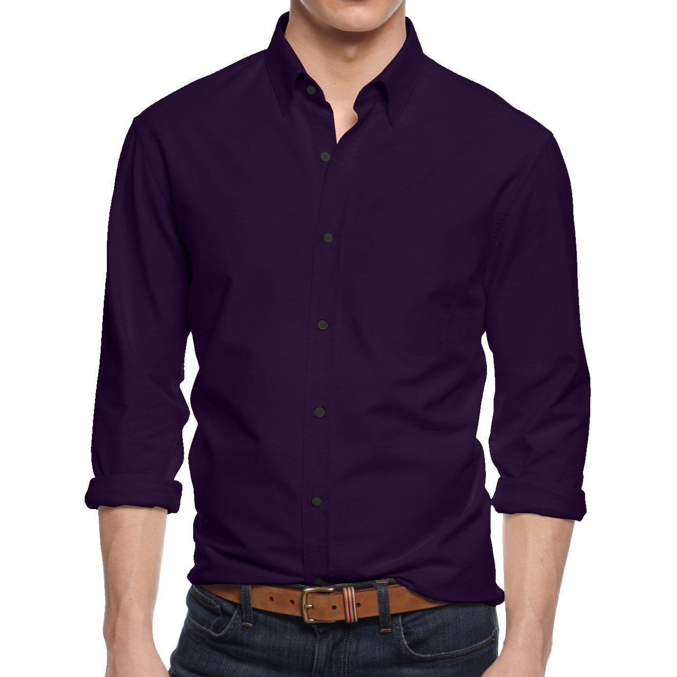 mens fitted dress shirts