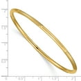 thumbnail image 3 of Primal Gold 14 Karat Yellow Gold 3mm and Satin Finish Slip-on Bangle, 3 of 5