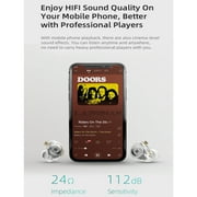 KZ EDX Pro in Ear Monitors with Microphone KZ IEM Earphones Dual DD HiFi Stereo Sound Wired Earphones Noise Cancelling Earbuds for Musicians Singer Audiophiles (Black, with Mic)