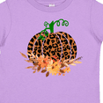 thumbnail image 4 of Inktastic Cheetah Print Pretty Pumpkin with Fall Leaves Boys or Girls Toddler T-Shirt, 4 of 5