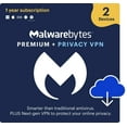 thumbnail image 1 of Malwarebytes Premium + Privacy VPN Bundle Bilingual 2-Device 1-Year Subscription [Code Electronique], 1 of 5