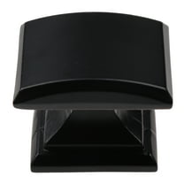 GlideRite 1-1/4 in. Domed Convex Square Cabinet Knob, Matte Black, Pack of 10