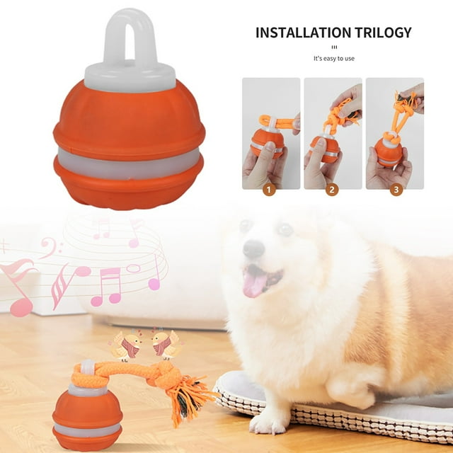 BotaniNest Interactive Smart Rolling For Dogs – Chirping Bird Sounds Motion Chew Proof Design For Boredom & Teething