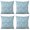 Easter and Rainbows, variant on Linen Pillow Covers,Easter and Rainbows Blue Pattern Throw Pillow Covers 16x16 Set Of 4,Decorative Summer Pillow Covers for Living Room Sofa Couch