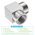 thumbnail image 5 of Uxcell 3/8BSPT Female Thread Stainless Steel Barstock Street Elbow Pipe Fitting, 5 of 5