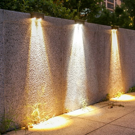 

sdhkgrrt Solar Lights Outdoor Solar Outdoor Garden Lights Home Garden Villa Decorative Street Lights Rural Yard Stairs Floor Lights Surrounding Wall Lights