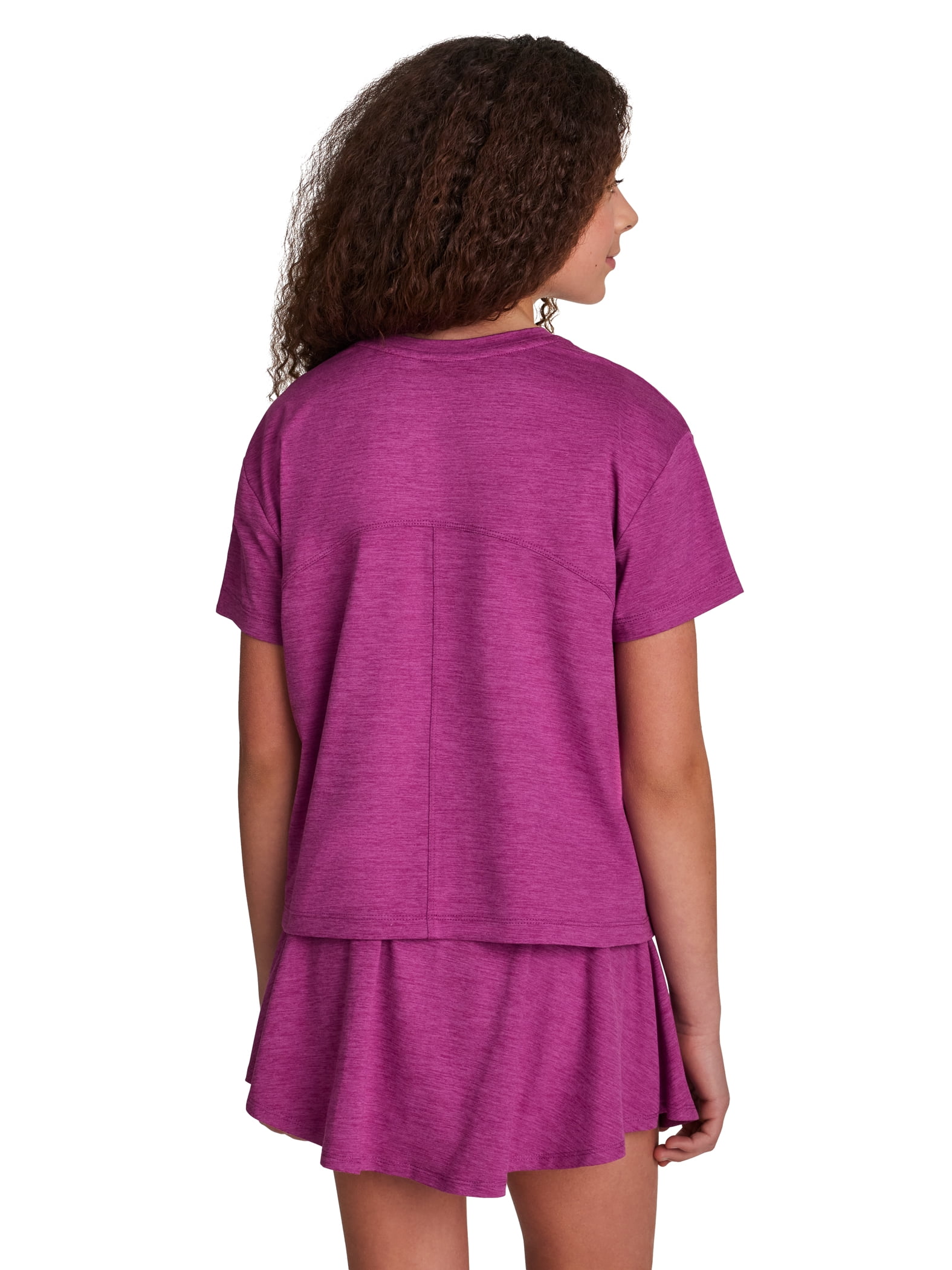 Reebok Girl's Legacy 2.0 Meet & Greet Short Sleeve Performance Top, Sizes 4-18