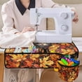 thumbnail image 4 of ZIATUBLE Autumn Cute Cat Sewing Machine Cross Stitching Mat Maple Leaves Sewing Machine Organizer Mat Thanksgiving Sewing Machine Pad for Table with Extra Removable Storage Pockets, 4 of 5