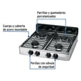 thumbnail image 2 of Parrilla de gas de sobreponer 4 quemadores, inox, Foset, 2 of 4