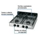 thumbnail image 2 of Parrilla de gas de sobreponer 4 quemadores, inox, Foset, 2 of 4
