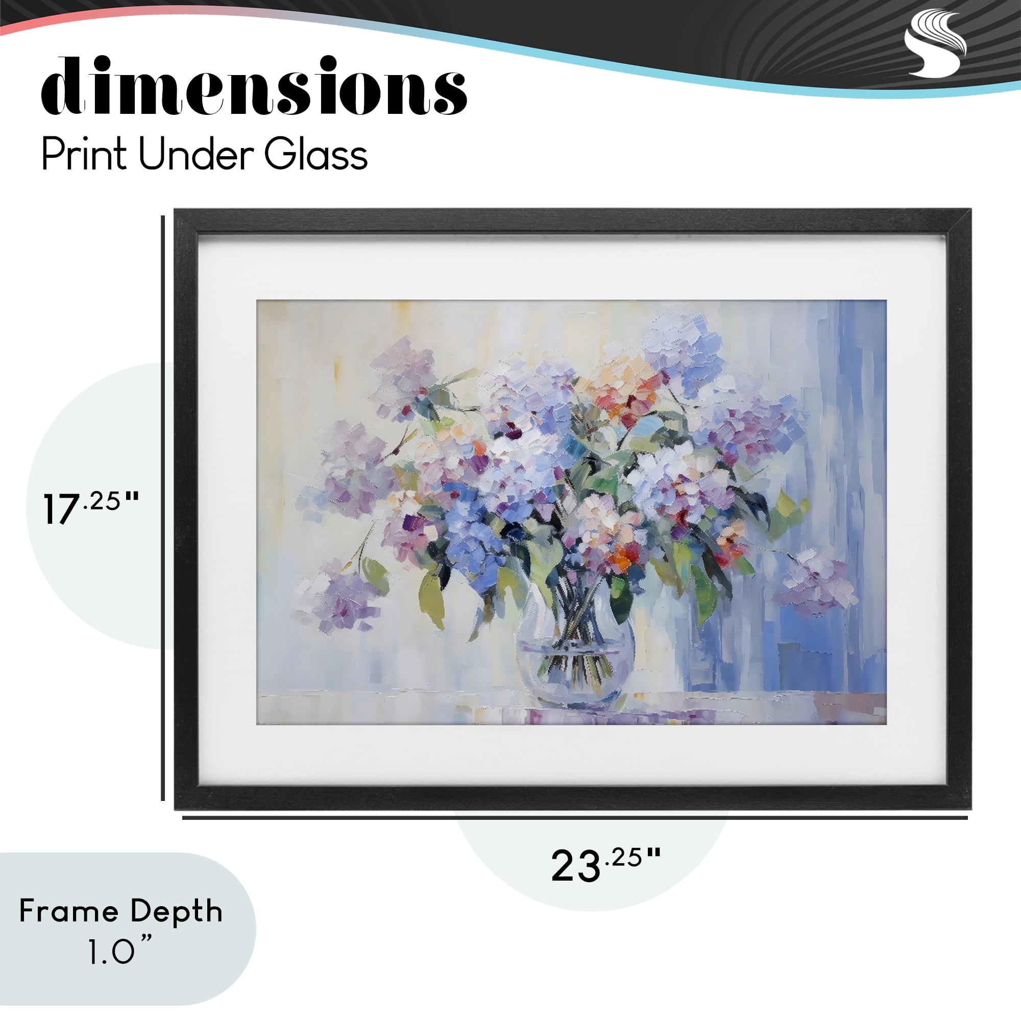 Stupell Industries In Full Bloom Bouquet Black Framed Print Under Glass, design by Creative Studio
