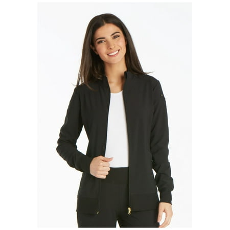 Cherokee Iflex Women's Warm Up Scrubs Jacket Zip Front CK303