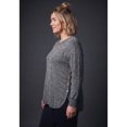 thumbnail image 2 of Avenue Women's Plus Size Bec Button Detail Hacci Top, 2 of 2