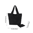 thumbnail image 2 of Foldable Nylon Shoulder Tote Bag with Zipper Closure, Large Capacity Lightweight Handbag for Travel, Work, Commute, and Daily Carry, 2 of 5