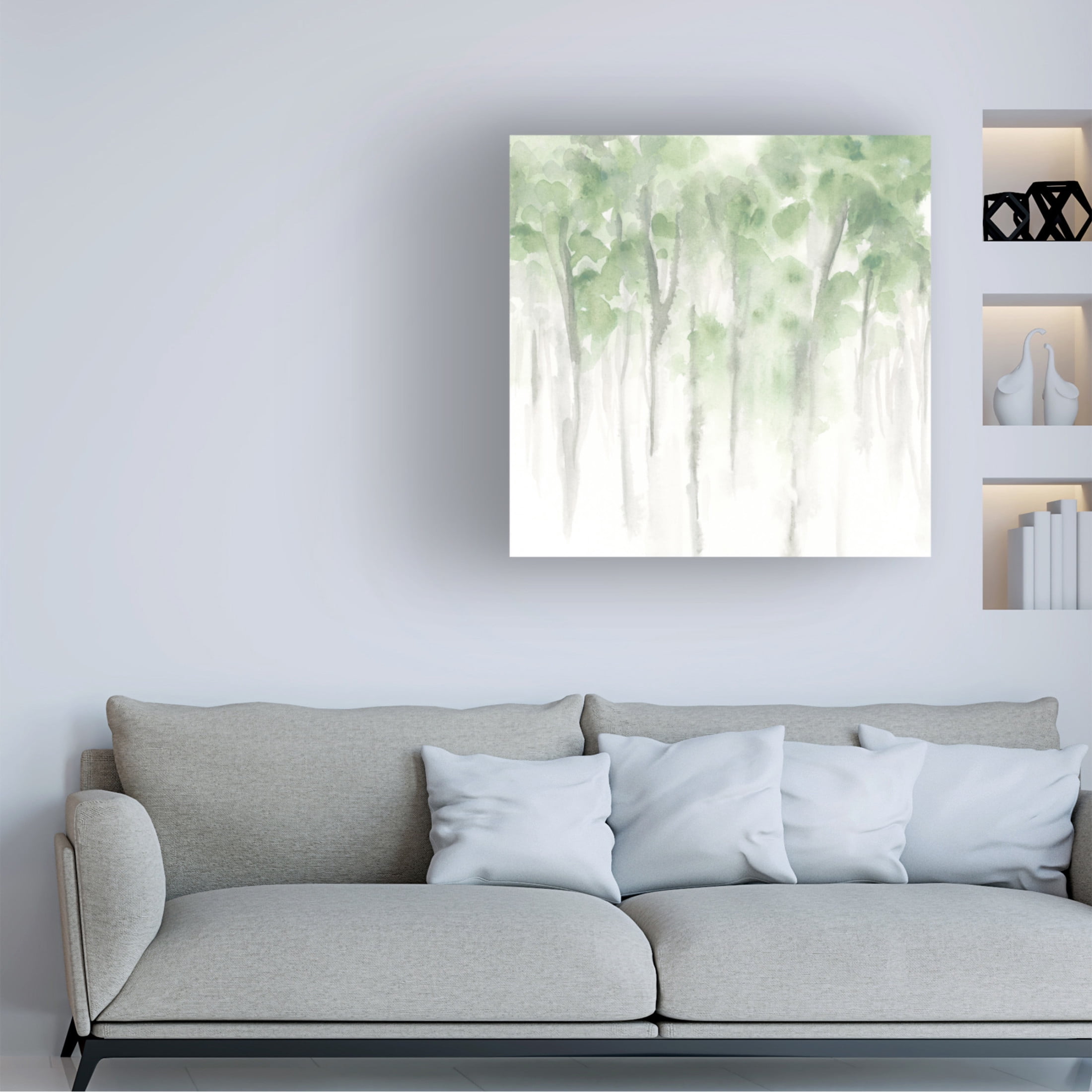 Trademark Fine Art June Erica Vess Misty Grove I Canvas Wall Art