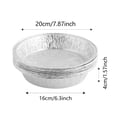 thumbnail image 3 of TIELUTT 10Pcs Disposable Pizza Pans Round Aluminum Quarter Sheet Pans for Baking Nonstick Wire Rack for Cooking Large Kitchen Appliance Cleaning Set Non Baking Pan Small Baking Sheets with Silicone M, 3 of 7