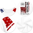 thumbnail image 4 of Grblisyd 4th of July Girls USA Shirt 250th Anniversary American Flag Patriotic Crew Neck Short Sleeve T-Shirt Independence Day Outfit for Kids, 4 of 5