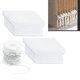 thumbnail image 1 of 20 piezas de listones inferiores de peso para persianas verticales blancas de 89 mm (3,5 pulgadas) y cadenas de persianas verticales de plástico de 10 m para kit de reparación de persianas verticales, 1 of 5