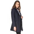 thumbnail image 3 of Haute Edition Women's Double Breasted Wool Blend Peacoat Winter Jacket Coat, 3 of 6
