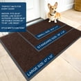 thumbnail image 2 of Buganda Door Mats for Inside, Heavy Duty Low Profile Entrance Mat, Suitable for High Traffic Areas, 32x47, Brown, 2 of 7