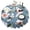 flowers-312, variant on Round Tablecloth 60 Inch Dia Washable Table Cover Wrinkle Resistant Dust Proof for Indoor Outdoor Dining