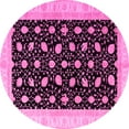 thumbnail image 1 of Ahgly Company Indoor Round Oriental Pink Modern Area Rugs, 6' Round, 1 of 4