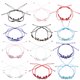 thumbnail image 1 of GOOHOCHY 48 pulseras con dijes de mariposa, pulseras tejidas, pulseras de amistad, pulseras con cordón, 1 of 8