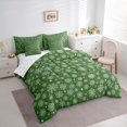 thumbnail image 3 of Homewish Christmas Snowflake 7-Piece Bedding Comforter Set for Female Men,Xmas Festival King Bedding Sets,Green White Ultra Soft Bed Sheets,Lightweight Room Decor,Reversible, 3 of 8