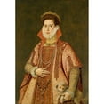 thumbnail image 2 of Alonso Sánchez Coello 11x14 Black Ornate Wood Framed Double Matted Museum Art Print Titled: Portrait of a Woman, 2 of 5