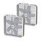 thumbnail image 1 of Shinic Ventilador de caja de 20 pulgadas, ventilador de refrigeración de 3 velocidades para circulación de aire con asa de fácil transporte y parrillas de seguridad, potente ventilador para uso en int, 1 of 5