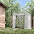 thumbnail image 2 of Outsunny Walk-in Garden Greenhouse Patio Hot House w/ Steel Frame Door, 2 of 9