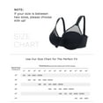 thumbnail image 2 of YANDW Minimizer Bras for Women Plus Size Full Coverage Underwire Support Bra, Black 44C, 2 of 6