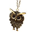 thumbnail image 4 of pitrice Collier Chaîne Longue Rétro Hibou Ajouré Pendentif Chaîne de Chandail pour Femmes, 4 of 4