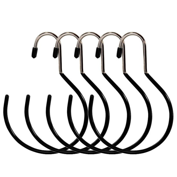 Soporte De Anillo De Cinturón De Metal Soporte De Bufanda De Almacenamiento Colgador De Armario Para Cinturón De Corbata De Bufanda 5 Uds Sweethay HA037135-00