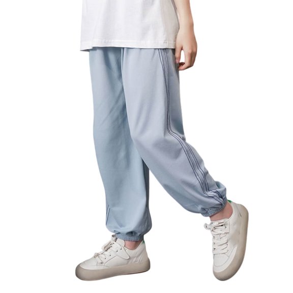 ibiyuan Girls Sweatpants Size 14-16 Girls Pants Size 8 Straight Leg Casual Joggers Wide Leg Lounge Pants High Waisted Long Trousers Casual Street Open Bottom Preppy Casual Athletic Jogger Pants