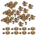 thumbnail image 2 of 100 Uds. Remache en forma de girasol ropa zapatos bolsa DIY decoración remaches accesorios (bronce), 2 of 8