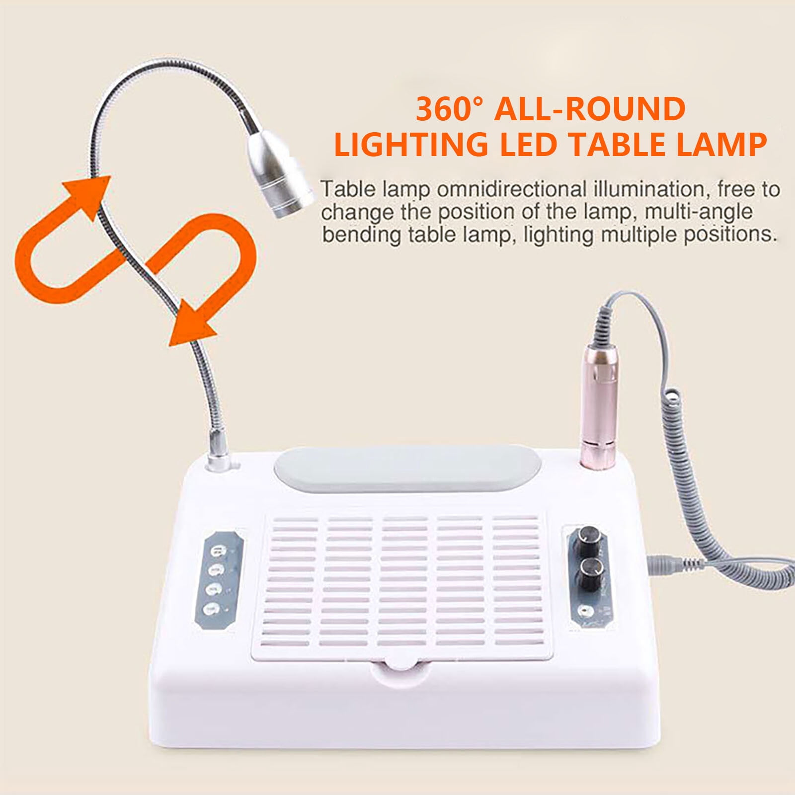 5-in-1 Nail Drill Machine with Nail Drills, Electric Manicure Pedicure Machine Set for Beauty Salon AC 100-240V