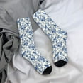 thumbnail image 5 of Vsdgher Vintage Floral Birds Crew Socks for Men & Women, Breathable Casual Athletic Ankle Socks, 5 of 6