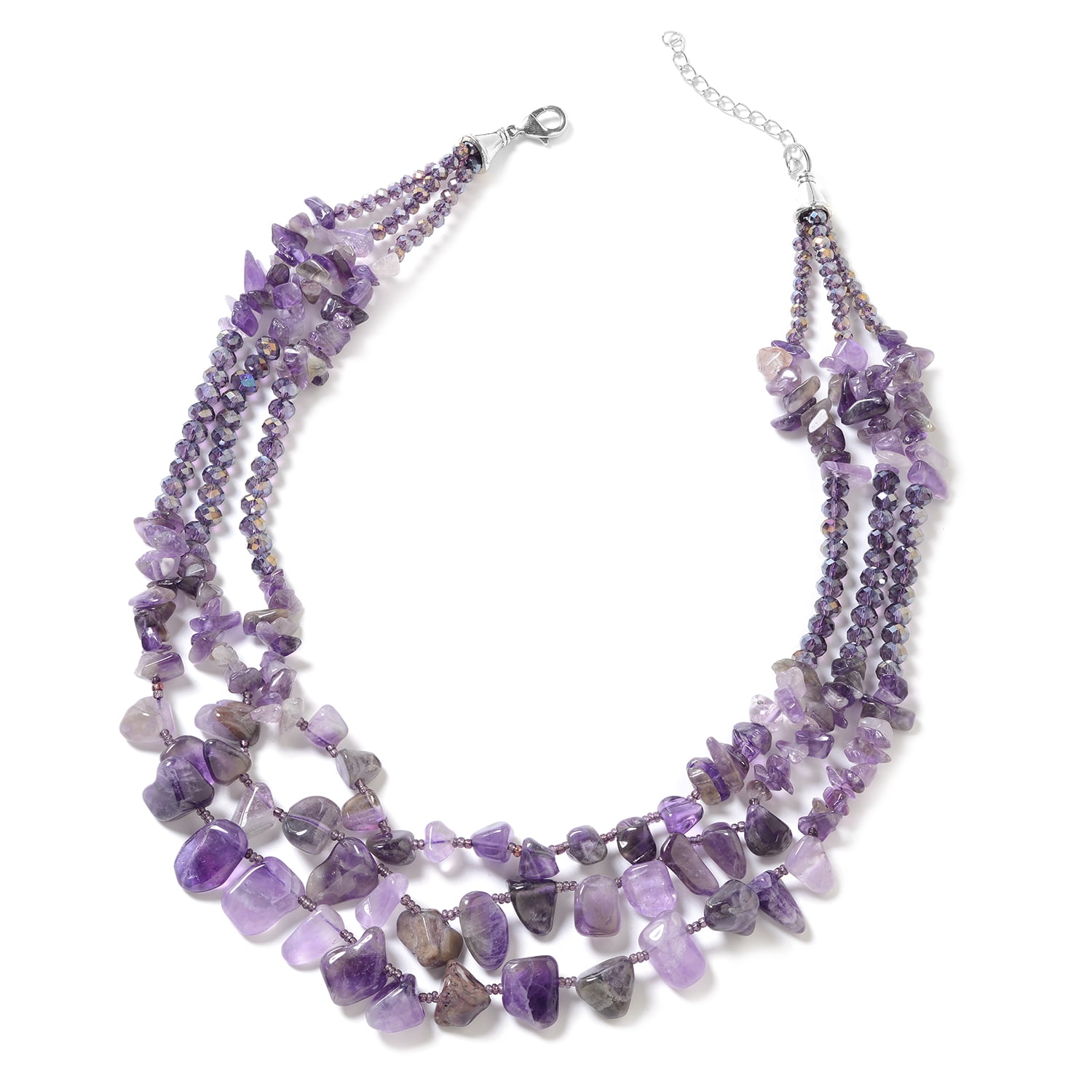 B Jewelry Collection 'Humilty & Power' Purple Quartz Pendant Necklace
