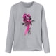 thumbnail image 3 of Camiseta de manga larga con cuello redondo suelta para mujer con estampado de cáncer de mama Pompotops  gfhjh1587, 3 of 3
