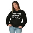 thumbnail image 3 of Photobomb Squad Social Media Unisex Plus Fleece Graphic Sweatshirt Brisco Brands 2X, 3 of 5