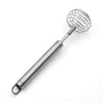 thumbnail image 2 of Stainless Steel Egg Beater Hand Whisk Spiral Blender Mixer Baking Cooking Tools Kitchen Gadget, 2 of 9