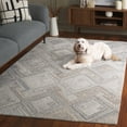 thumbnail image 3 of SAFAVIEH Micro-Loop Gayle Geometric Area Rug, Natural/Grey, 9' x 12', 3 of 11