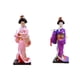 thumbnail image 1 of 2 piezas de 27 cm Kimono japonés Geisha Doll, Escultura de estatuilla coleccionable, Estilo nacional, Resina Kabuki antigua oriental para la decoración del hogar de escritorio Rosa Púrpura BLESIY Muñeca Kimono Japonés, 1 of 8