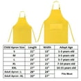 thumbnail image 2 of Toptie Cotton Canvas Parent-Child Apron Set-Yellow-Kid XL/Adult XL, 2 of 7