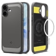 thumbnail image 1 of Funda Spigen Rugged Armor MagFit para iPhone 17 - Gris, 1 of 7