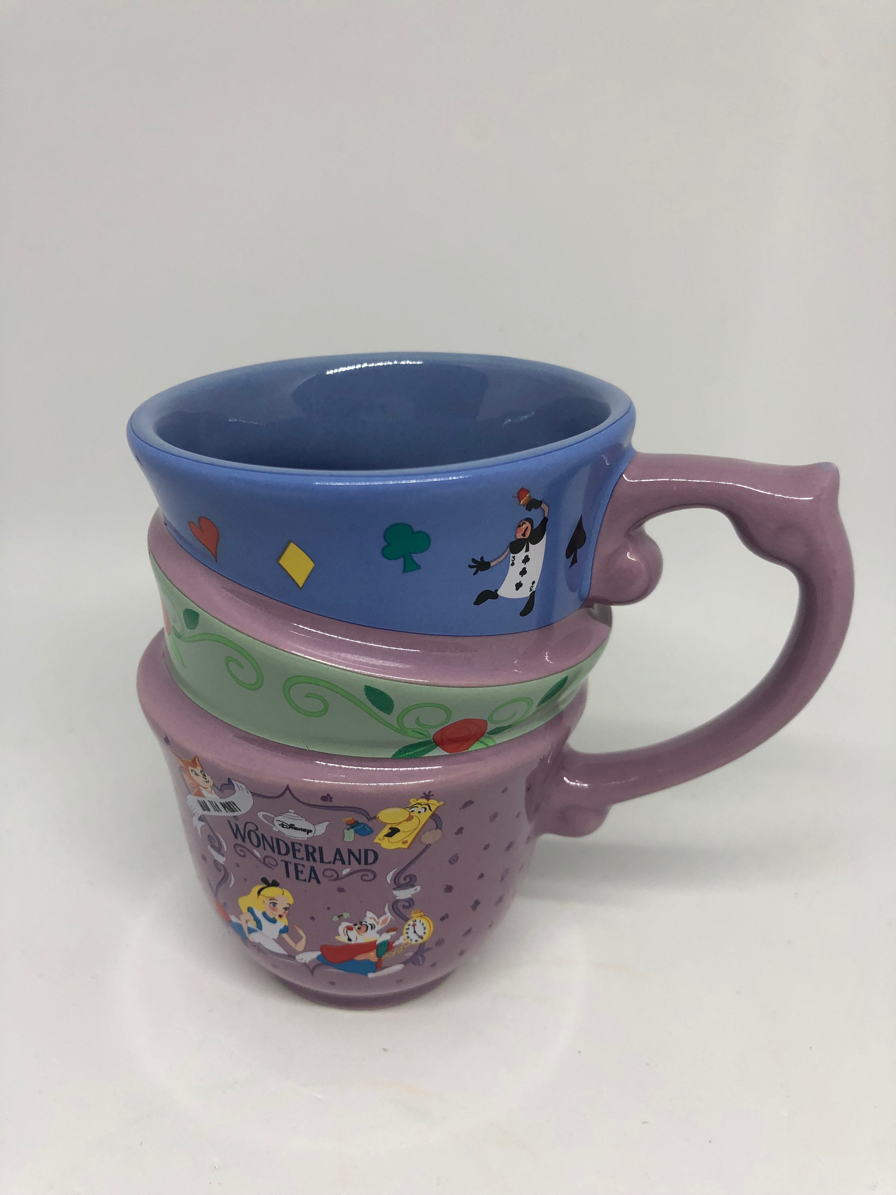 alice in wonderland tea cup set