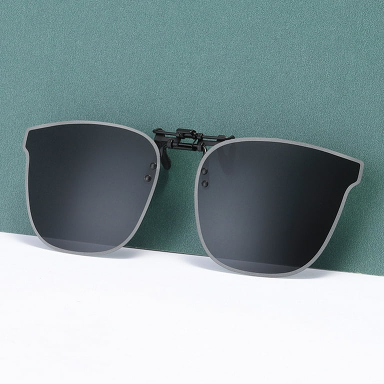 Unisex Clip-on Sunglasses 180 Degree Flip Large Lens Sun