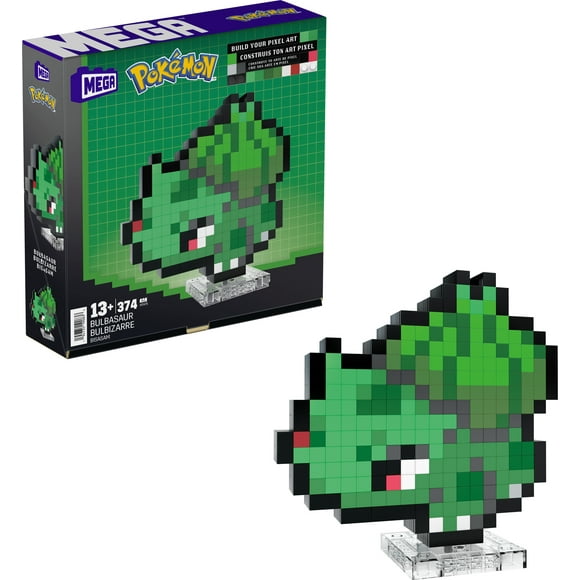MEGA Pokémon Bulbasaur Building Toy Kit (374 Pieces) Retro Set for Collectors